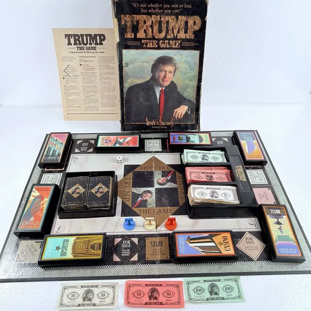 Vintage Trump The Game 1989 Milton Bradley Board Game #4915 Donald Trump